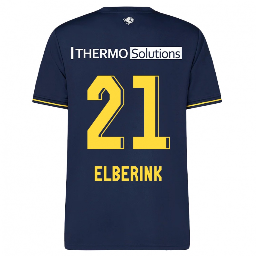 Homem Camisola Eva Oude Elberink #21 Marinha Alternativa 2023/24 Camisa Brasil