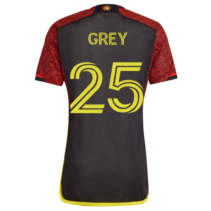 Homem Camisola Mireya Grey #25 Laranja Alternativa 2023/24 Camisa Brasil