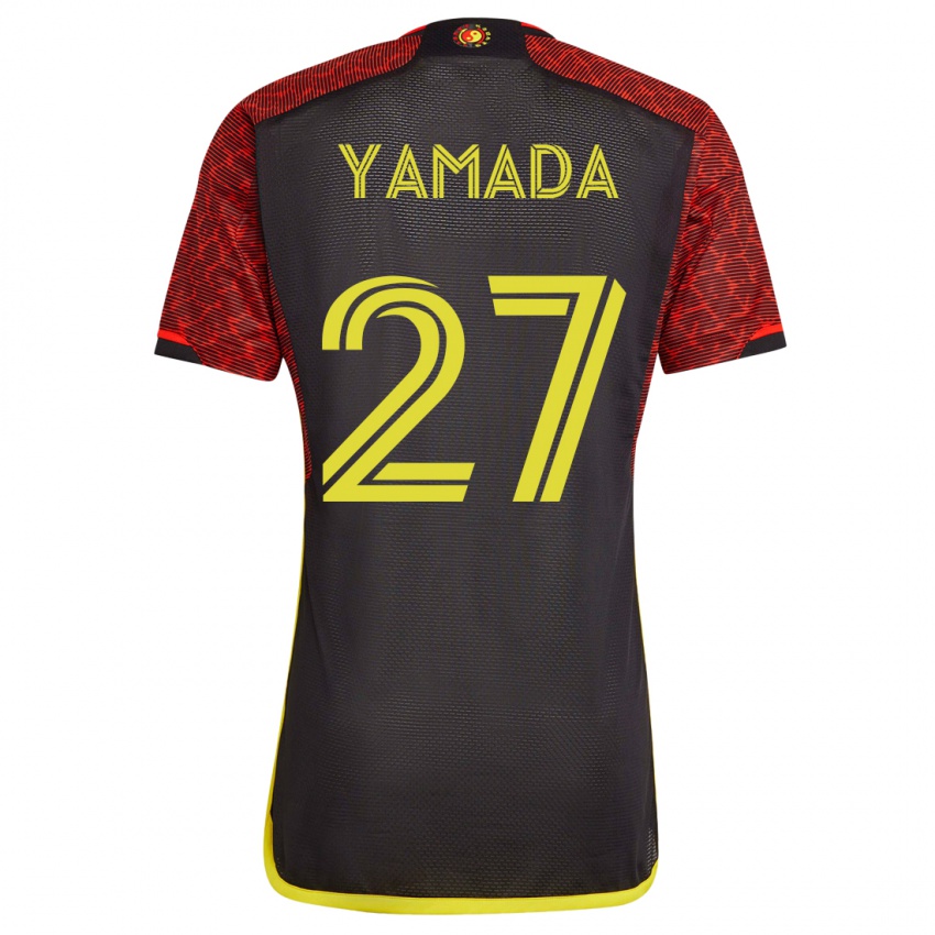 Homem Camisola Hikari Yamada #27 Laranja Alternativa 2023/24 Camisa Brasil