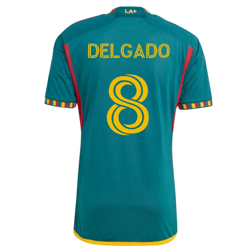 Homem Camisola Mark Delgado #8 Verde Alternativa 2023/24 Camisa Brasil
