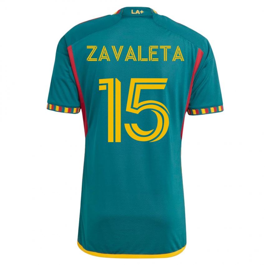 Homem Camisola Eriq Zavaleta #15 Verde Alternativa 2023/24 Camisa Brasil