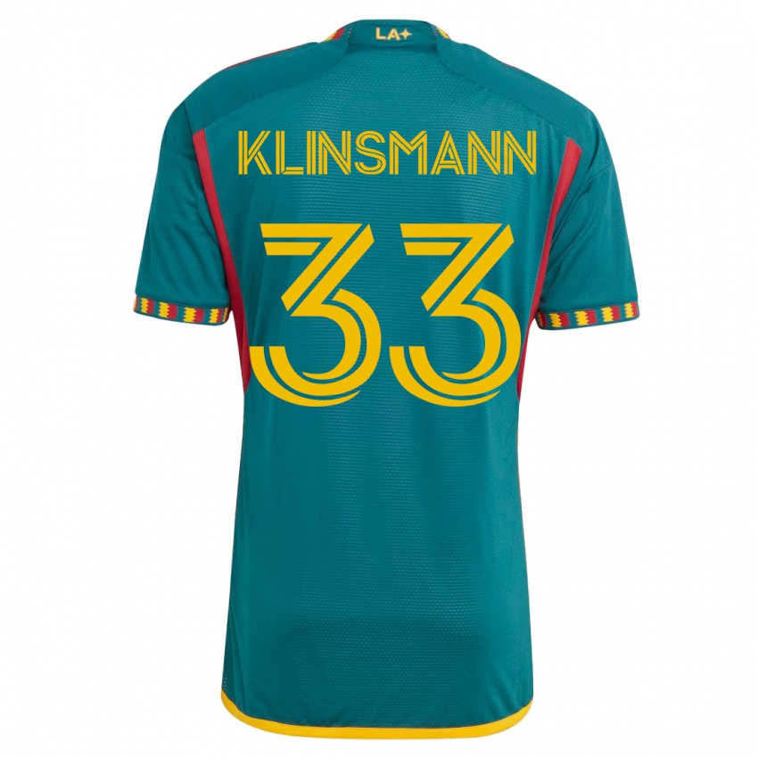 Homem Camisola Jonathan Klinsmann #33 Verde Alternativa 2023/24 Camisa Brasil