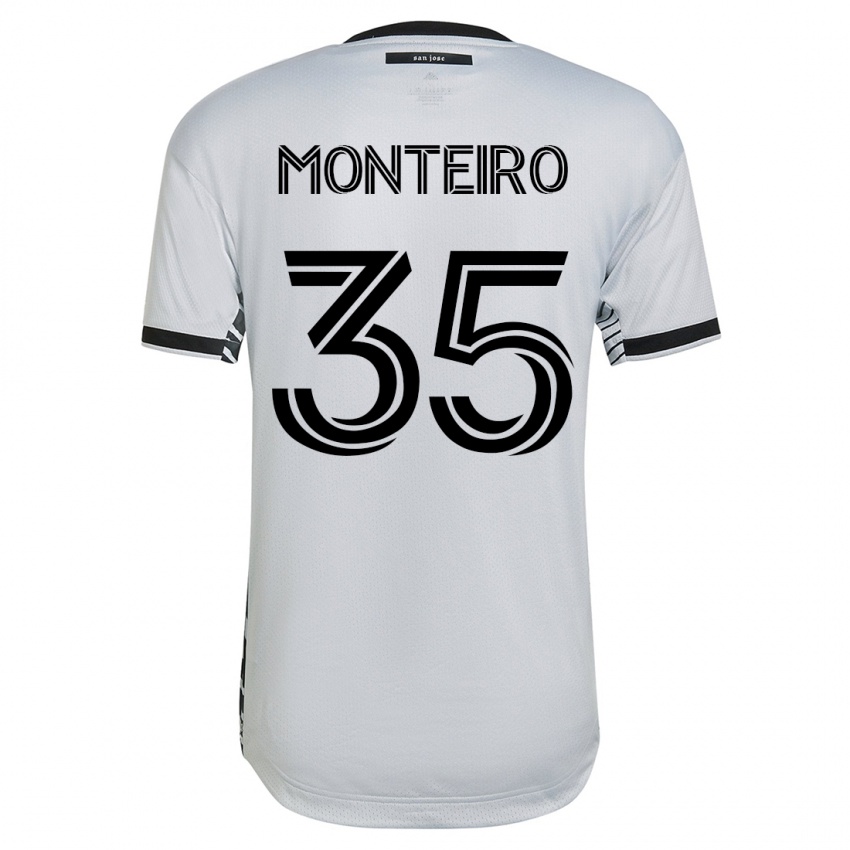 Homem Camisola Jamiro Monteiro #35 Branco Alternativa 2023/24 Camisa Brasil