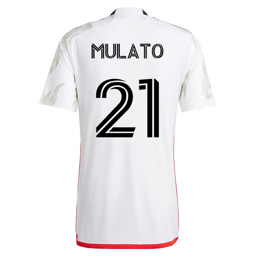 Homem Camisola José Mulato #21 Branco Alternativa 2023/24 Camisa Brasil