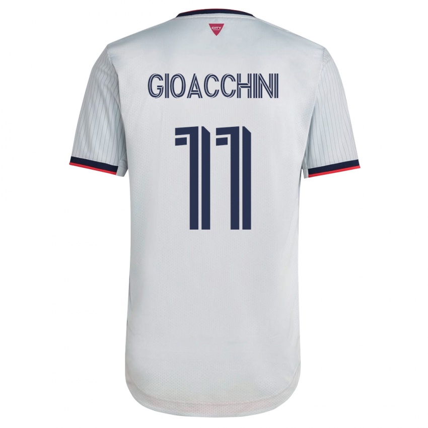 Homem Camisola Nicholas Gioacchini #11 Branco Alternativa 2023/24 Camisa Brasil