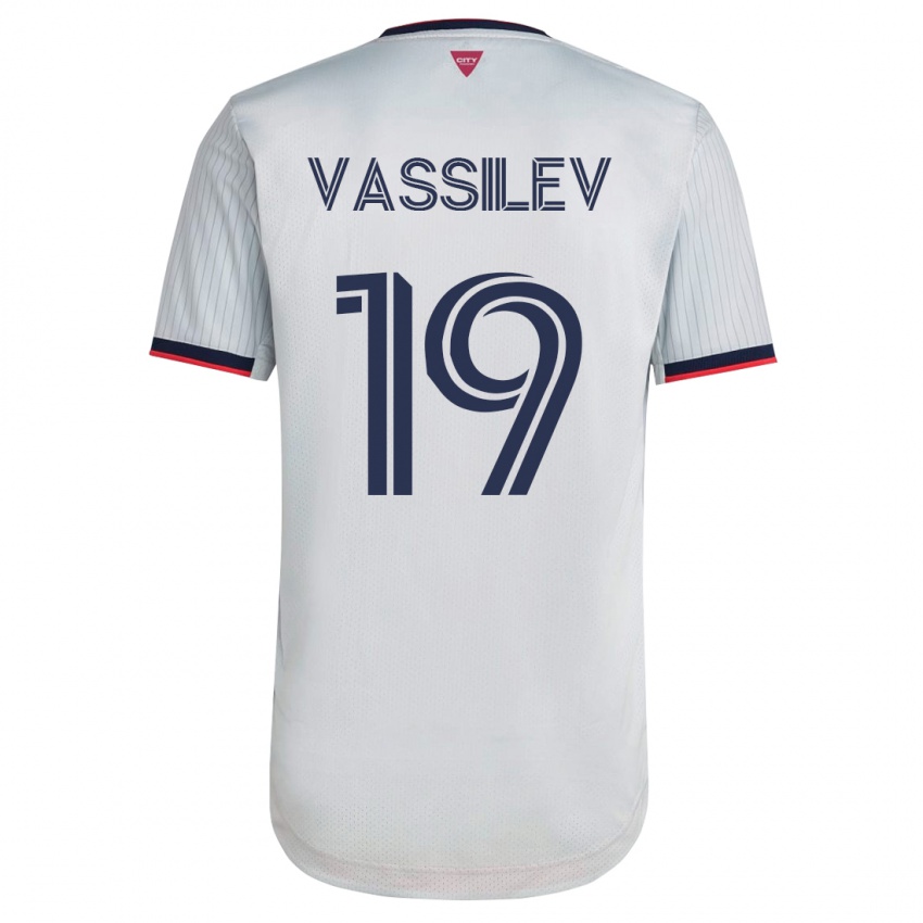 Homem Camisola Indiana Vassilev #19 Branco Alternativa 2023/24 Camisa Brasil