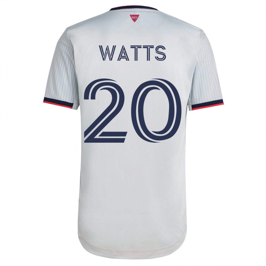 Homem Camisola Akil Watts #20 Branco Alternativa 2023/24 Camisa Brasil