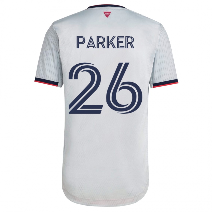 Homem Camisola Tim Parker #26 Branco Alternativa 2023/24 Camisa Brasil