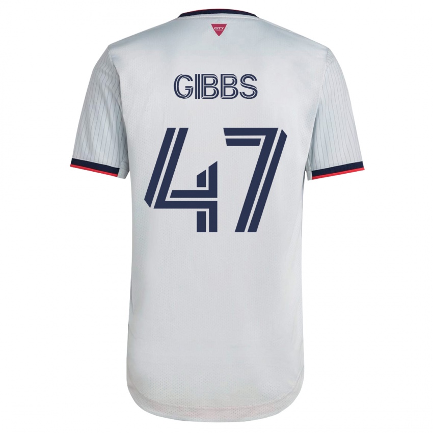 Homem Camisola Ryley Gibbs #47 Branco Alternativa 2023/24 Camisa Brasil