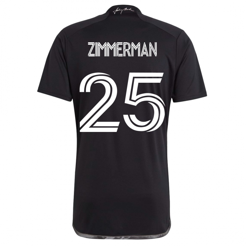 Homem Camisola Walker Zimmerman #25 Preto Alternativa 2023/24 Camisa Brasil