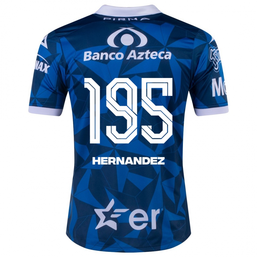 Homem Camisola Daniel Hernández #195 Azul Alternativa 2023/24 Camisa Brasil