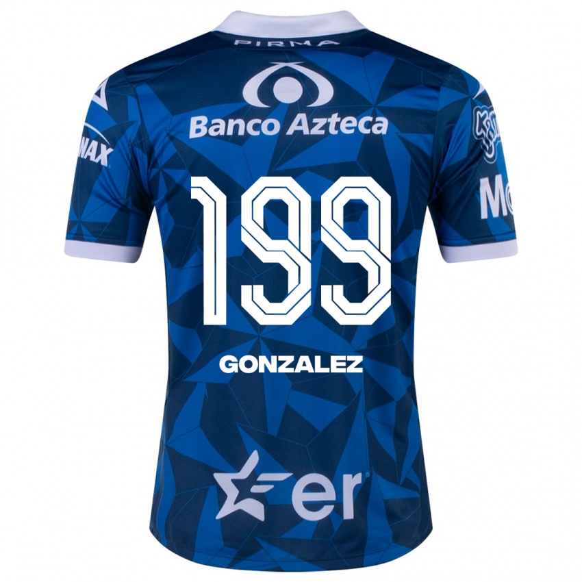 Homem Camisola Samuel González #199 Azul Alternativa 2023/24 Camisa Brasil