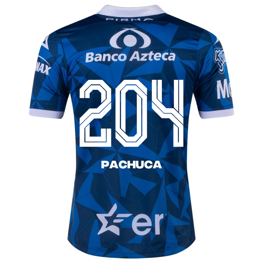Homem Camisola José Pachuca #204 Azul Alternativa 2023/24 Camisa Brasil