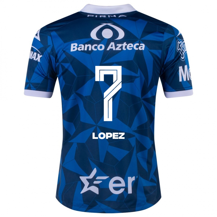 Homem Camisola Viridiana López #7 Azul Alternativa 2023/24 Camisa Brasil
