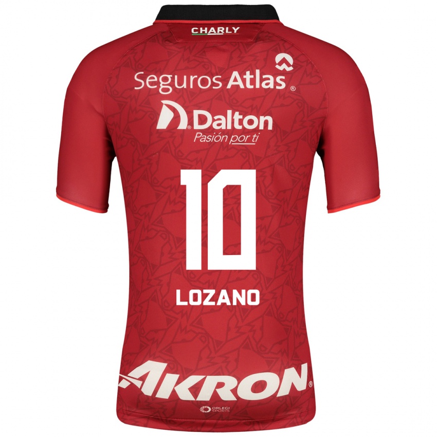 Homem Camisola Brian Lozano #10 Vermelho Alternativa 2023/24 Camisa Brasil