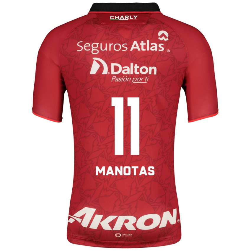 Homem Camisola Mauro Manotas #11 Vermelho Alternativa 2023/24 Camisa Brasil
