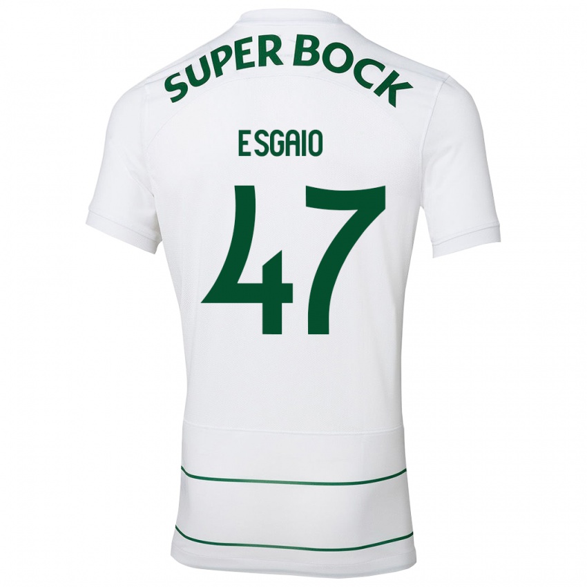 Homem Camisola Ricardo Esgaio #47 Branco Alternativa 2023/24 Camisa Brasil
