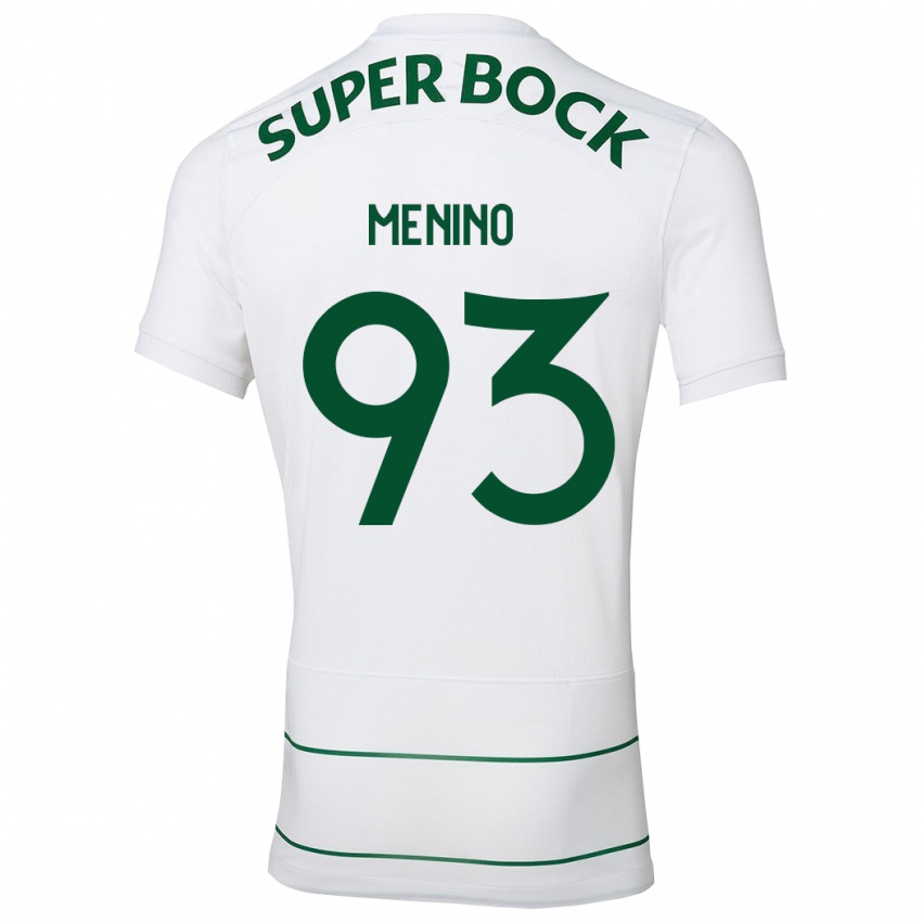 Homem Camisola Miguel Menino #93 Branco Alternativa 2023/24 Camisa Brasil