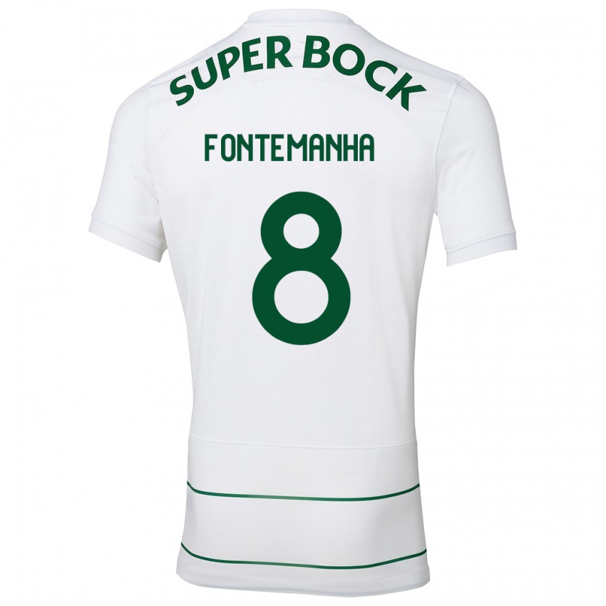 Homem Camisola Rita Fontemanha #8 Branco Alternativa 2023/24 Camisa Brasil