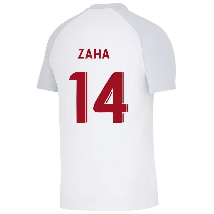 Homem Camisola Wilfried Zaha #14 Branco Alternativa 2023/24 Camisa Brasil