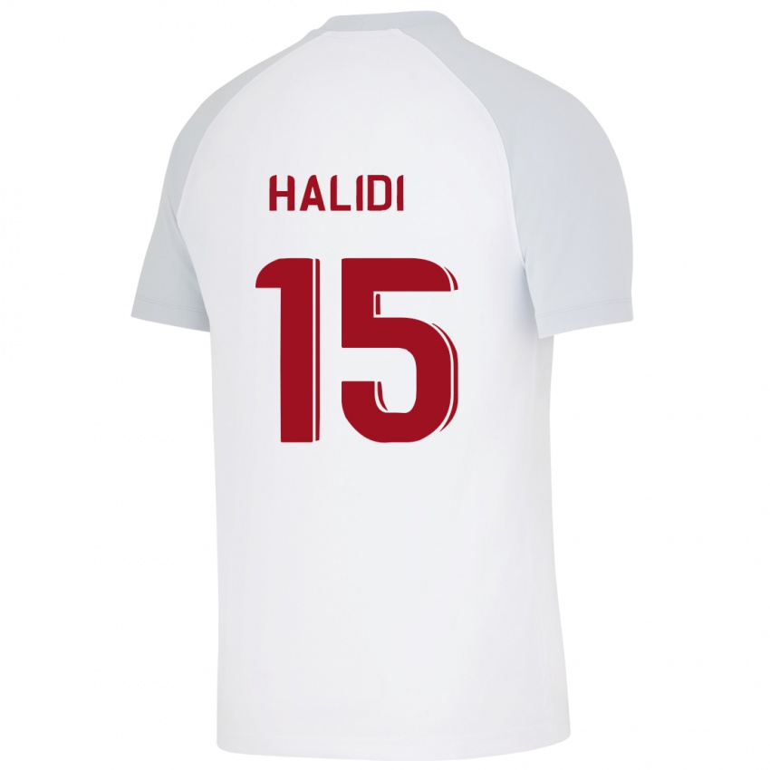 Homem Camisola Isa Halidi #15 Branco Alternativa 2023/24 Camisa Brasil