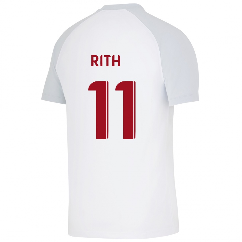 Homem Camisola Monique Rith #11 Branco Alternativa 2023/24 Camisa Brasil