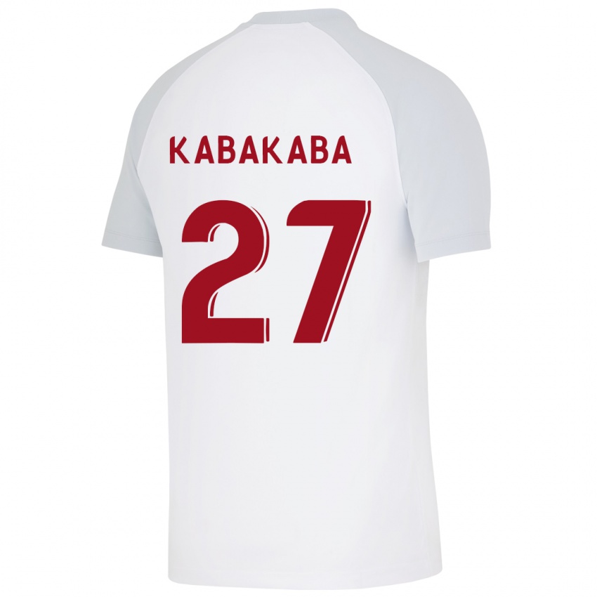 Homem Camisola Naomie Kabakaba #27 Branco Alternativa 2023/24 Camisa Brasil