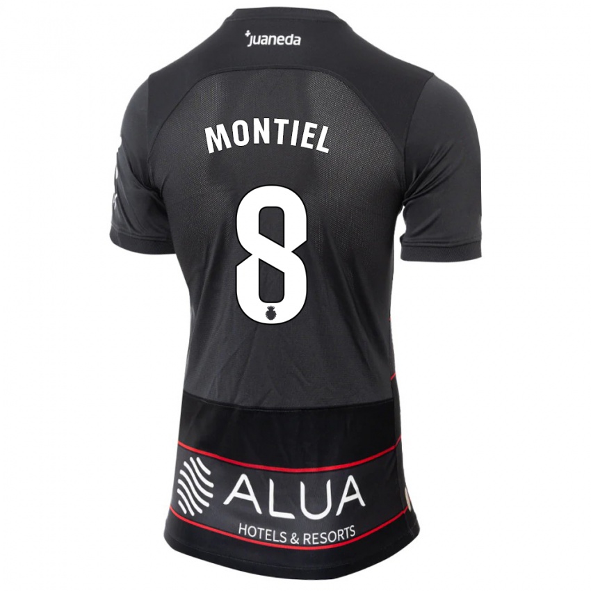 Homem Camisola Luis Montiel #8 Preto Alternativa 2023/24 Camisa Brasil