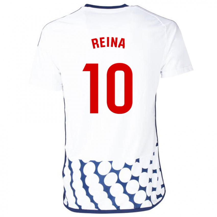 Homem Camisola Alberto Reina #10 Branco Alternativa 2023/24 Camisa Brasil