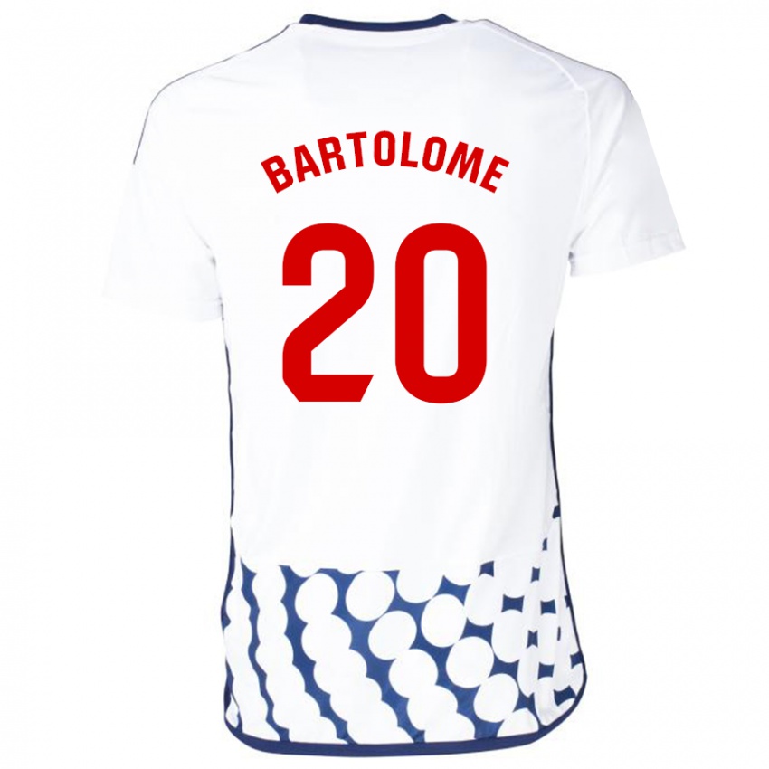 Homem Camisola Diego Bartolomé #20 Branco Alternativa 2023/24 Camisa Brasil