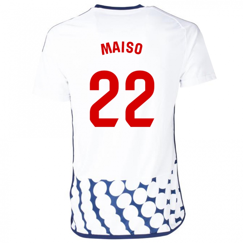 Homem Camisola Álvaro Maiso #22 Branco Alternativa 2023/24 Camisa Brasil