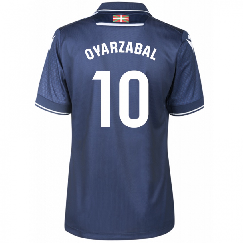 Homem Camisola Mikel Oyarzabal #10 Marinha Alternativa 2023/24 Camisa Brasil