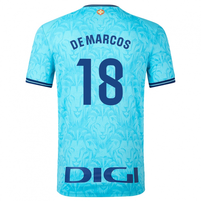 Homem Camisola Oscar De Marcos #18 Céu Azul Alternativa 2023/24 Camisa Brasil