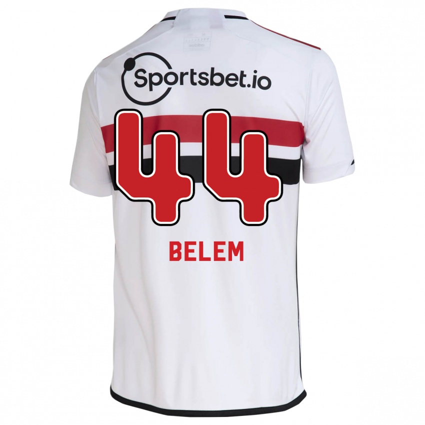 Mulher Camisola Matheus Belém #44 Branco Principal 2023/24 Camisa Brasil