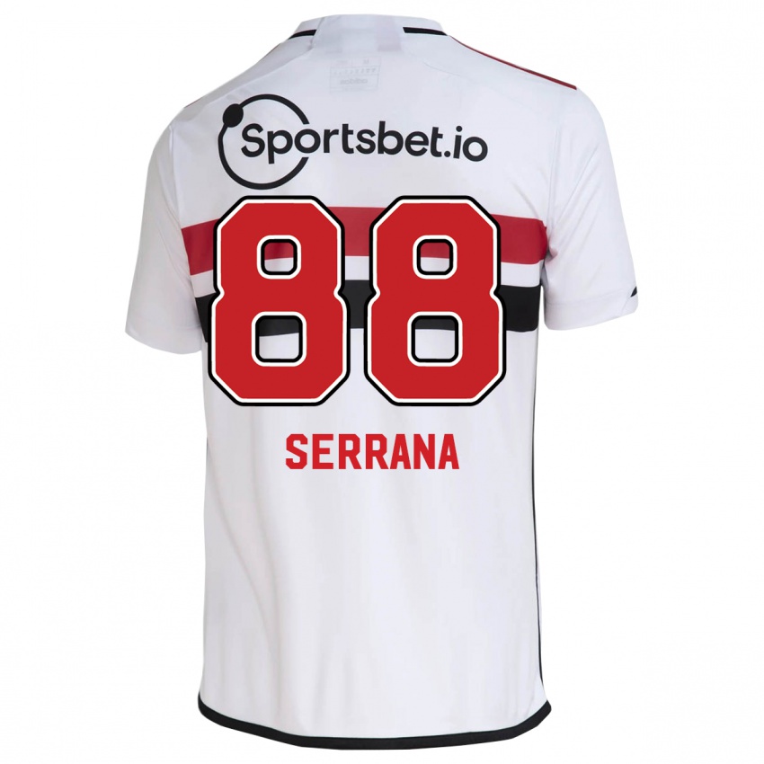 Mulher Camisola Serrana #88 Branco Principal 2023/24 Camisa Brasil