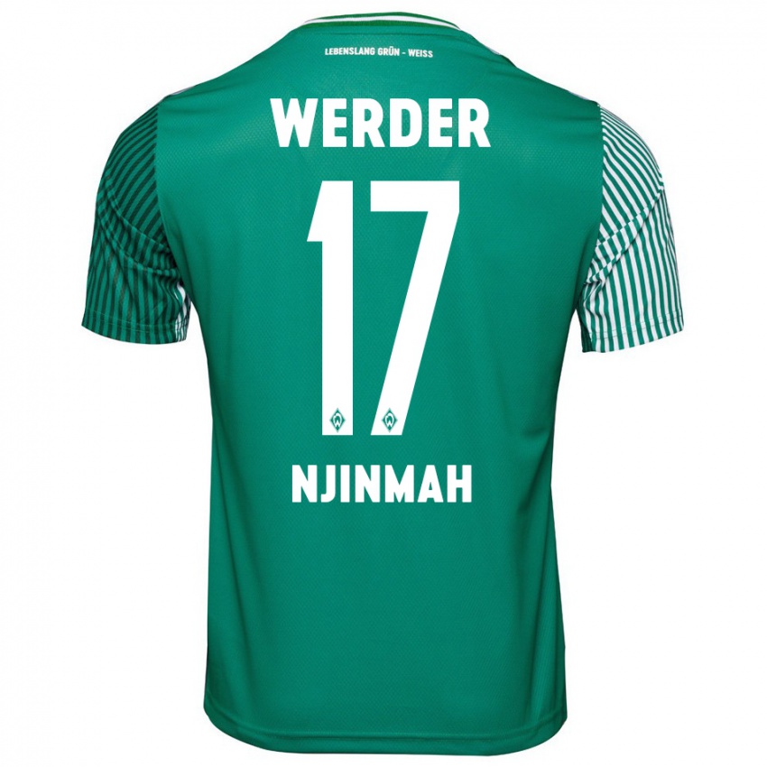 Mulher Camisola Justin Njinmah #17 Verde Principal 2023/24 Camisa Brasil