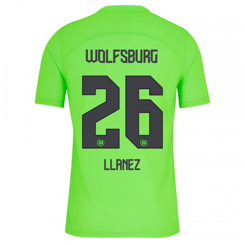 Mulher Camisola Ulysses Llanez #26 Verde Principal 2023/24 Camisa Brasil