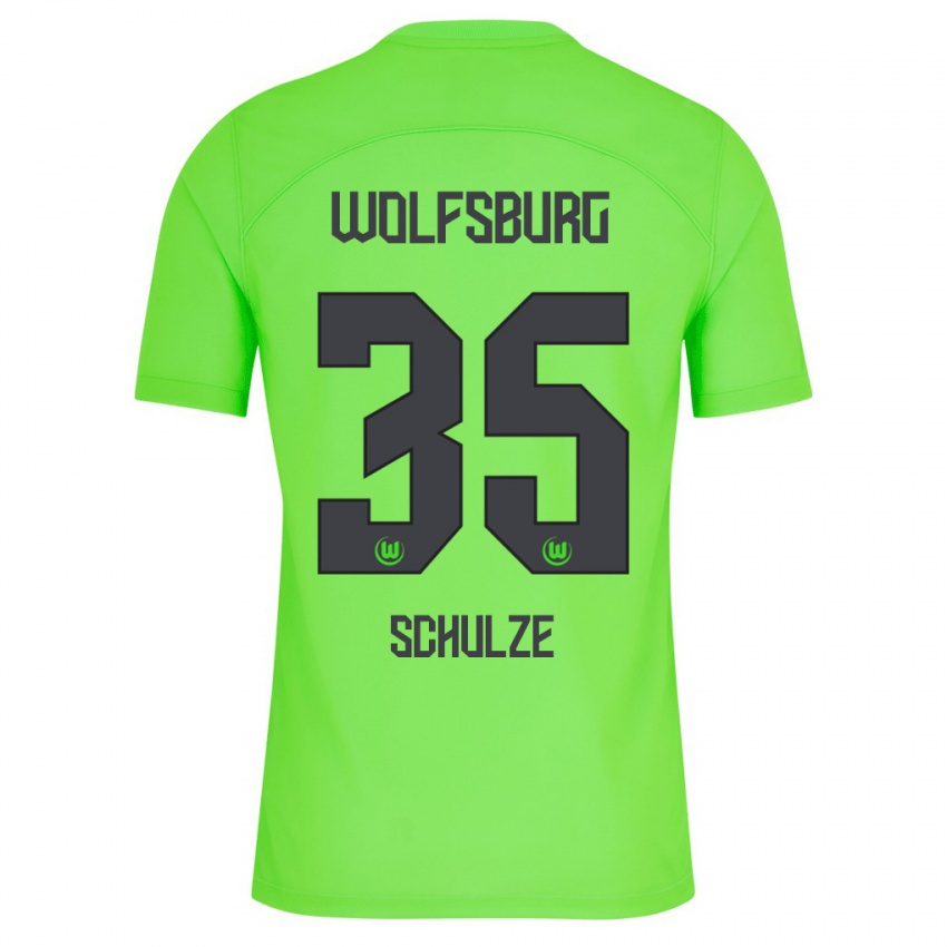 Mulher Camisola Philipp Schulze #35 Verde Principal 2023/24 Camisa Brasil