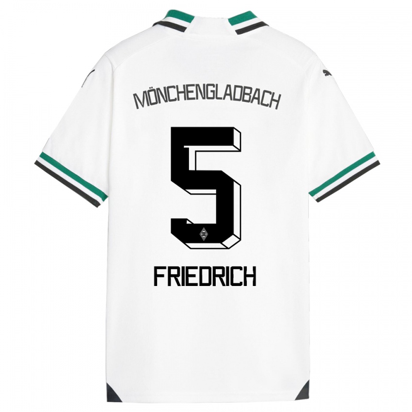 Mulher Camisola Marvin Friedrich #5 Branco Verde Principal 2023/24 Camisa Brasil