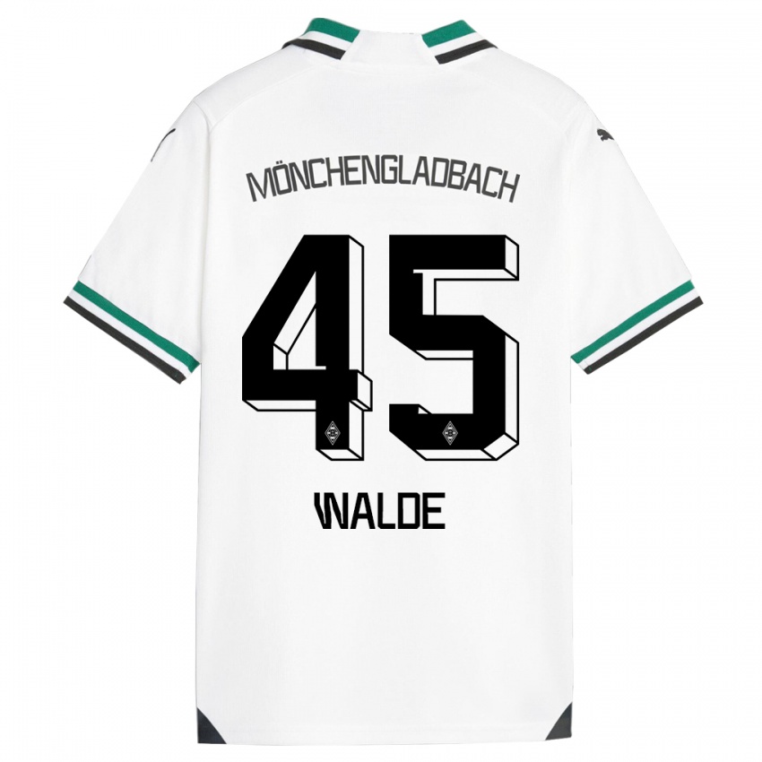 Mulher Camisola Simon Walde #45 Branco Verde Principal 2023/24 Camisa Brasil