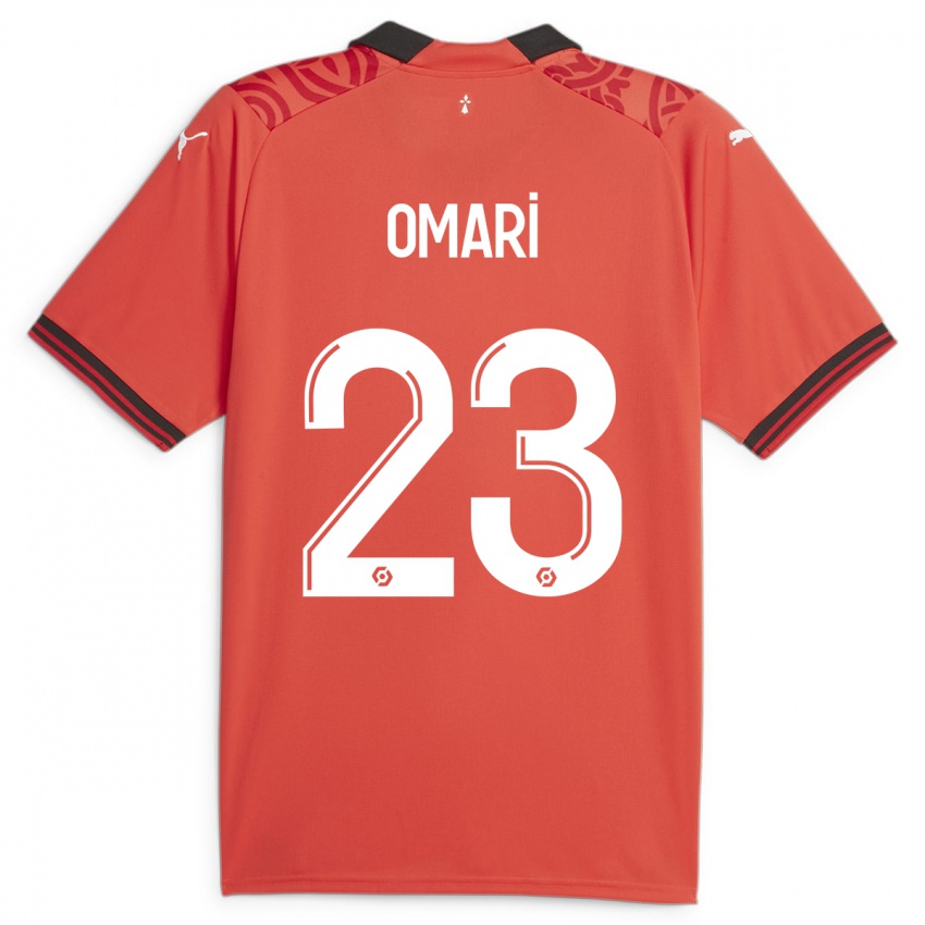 Mulher Camisola Warmed Omari #23 Vermelho Principal 2023/24 Camisa Brasil