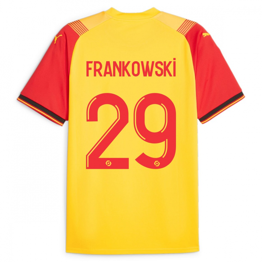 Mulher Camisola Przemyslaw Frankowski #29 Amarelo Principal 2023/24 Camisa Brasil