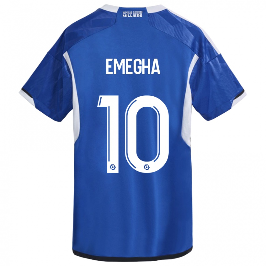 Mulher Camisola Emanuel Emegha #10 Azul Principal 2023/24 Camisa Brasil