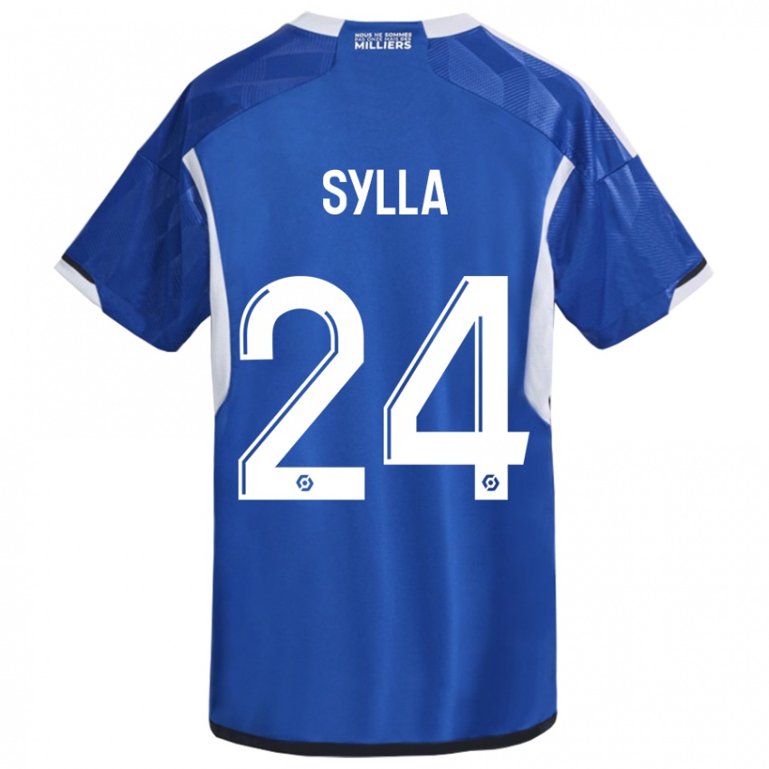 Mulher Camisola Abakar Sylla #24 Azul Principal 2023/24 Camisa Brasil