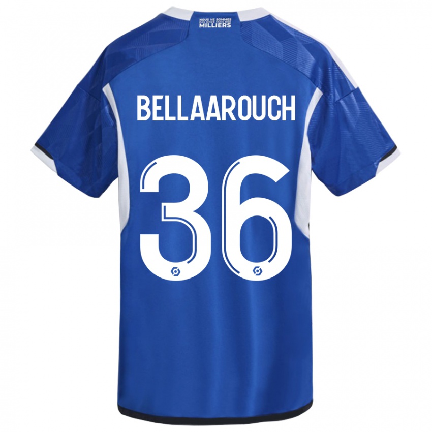 Mulher Camisola Alaa Bellaarouch #36 Azul Principal 2023/24 Camisa Brasil