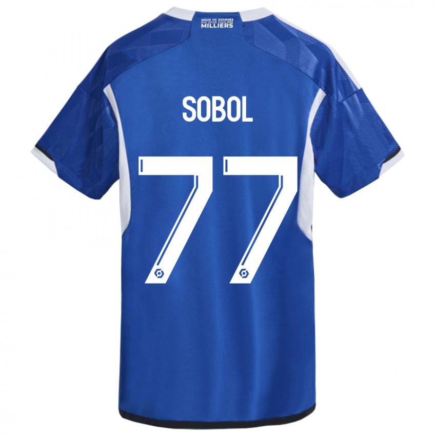 Mulher Camisola Eduard Sobol #77 Azul Principal 2023/24 Camisa Brasil