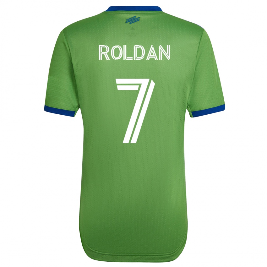 Mulher Camisola Cristian Roldán #7 Verde Principal 2023/24 Camisa Brasil