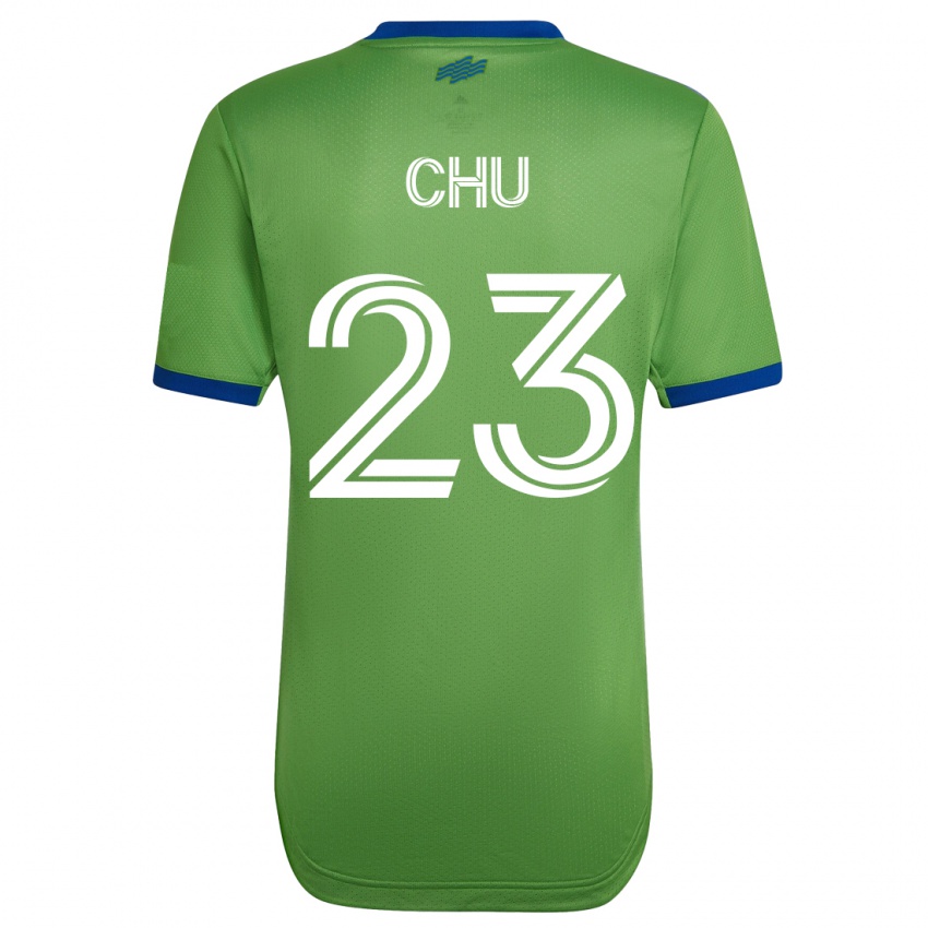 Mulher Camisola Leo Chu #23 Verde Principal 2023/24 Camisa Brasil