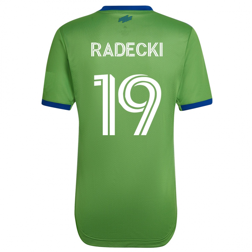 Mulher Camisola Taylor Radecki #19 Verde Principal 2023/24 Camisa Brasil