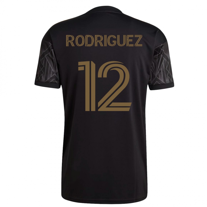 Mulher Camisola Jeremi Rodriguez #12 Preto Principal 2023/24 Camisa Brasil